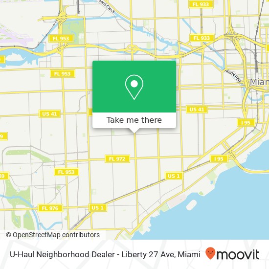 U-Haul Neighborhood Dealer - Liberty 27 Ave map