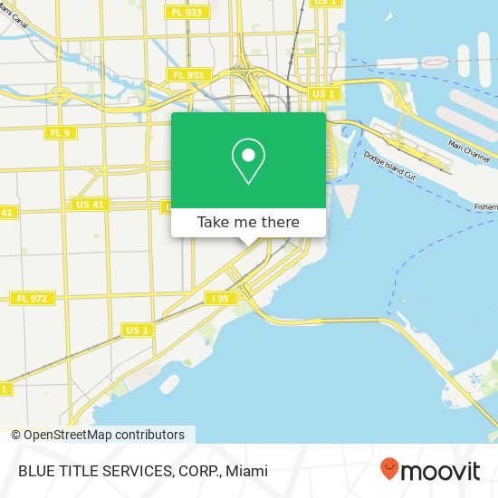 BLUE TITLE SERVICES, CORP. map