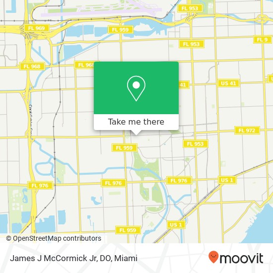 Mapa de James J McCormick Jr, DO