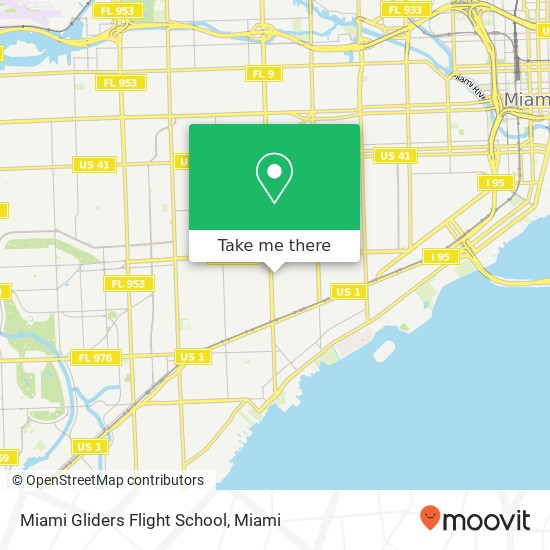 Miami Gliders Flight School map