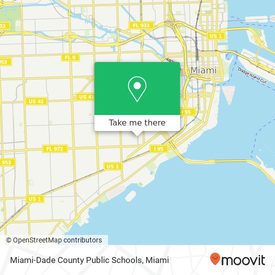 Mapa de Miami-Dade County Public Schools