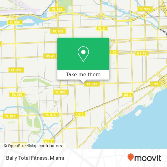 Bally Total Fitness map