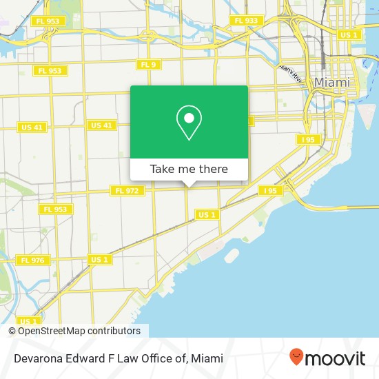 Mapa de Devarona Edward F Law Office of
