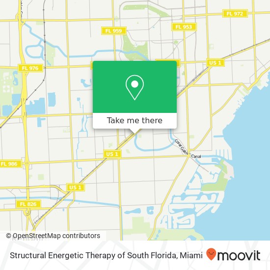 Structural Energetic Therapy of South Florida map