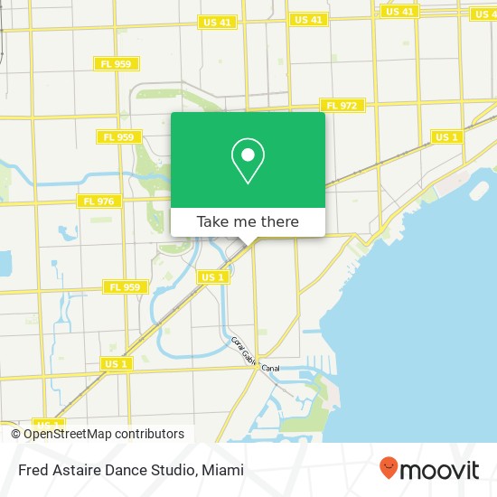 Mapa de Fred Astaire Dance Studio