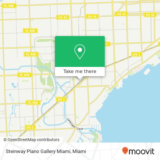 Mapa de Steinway Piano Gallery Miami