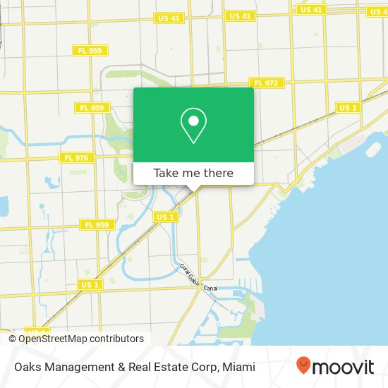 Oaks Management & Real Estate Corp map