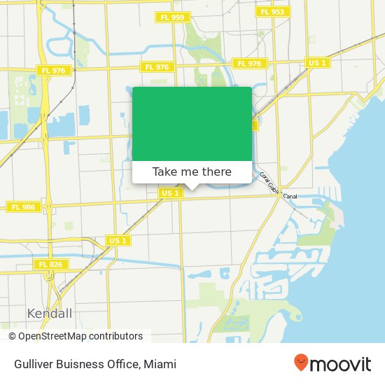 Gulliver Buisness Office map