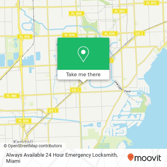 Always Available 24 Hour Emergency Locksmith map