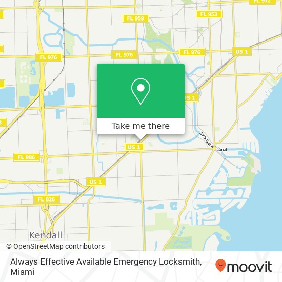 Mapa de Always Effective Available Emergency Locksmith