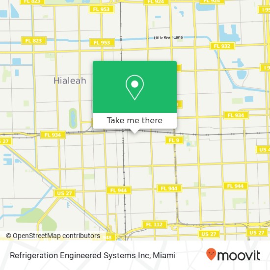 Mapa de Refrigeration Engineered Systems Inc