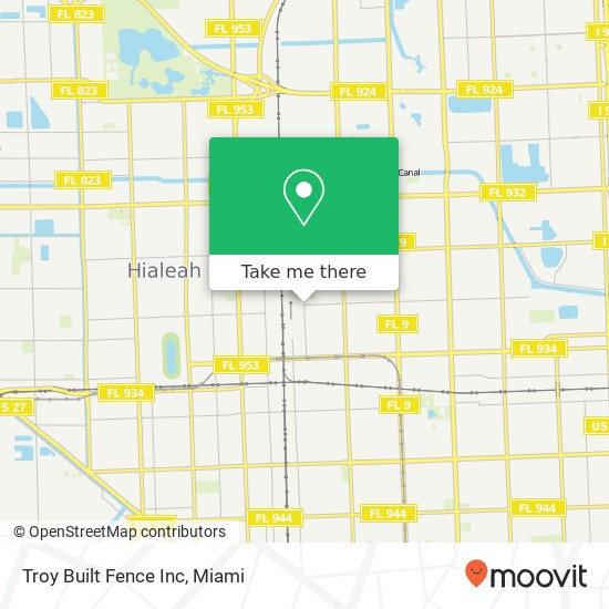 Troy Built Fence Inc map