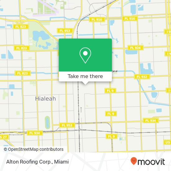 Alton Roofing Corp. map