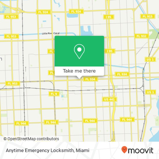 Anytime Emergency Locksmith map