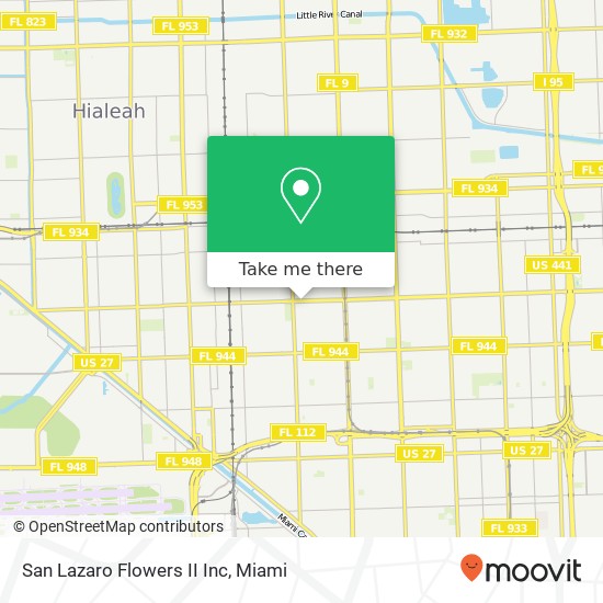 San Lazaro Flowers II Inc map