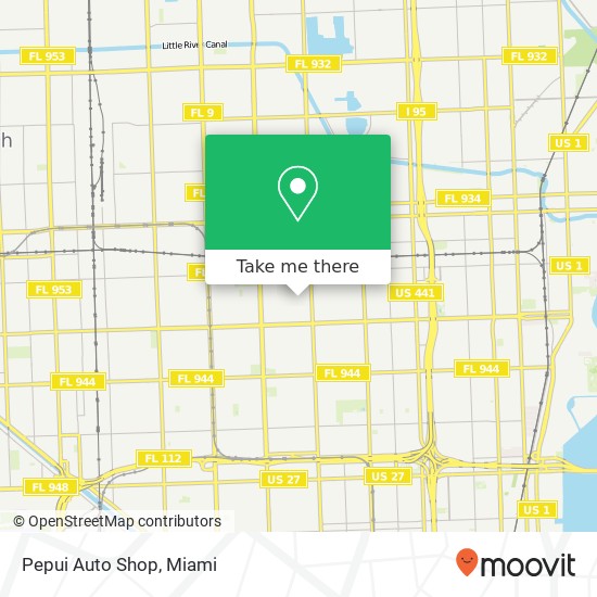 Mapa de Pepui Auto Shop