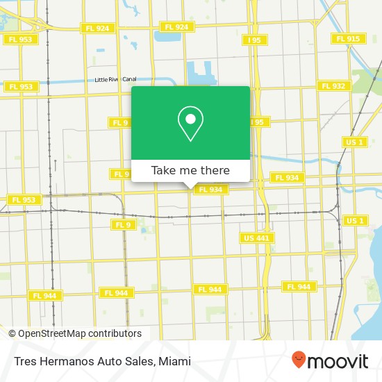 Mapa de Tres Hermanos Auto Sales