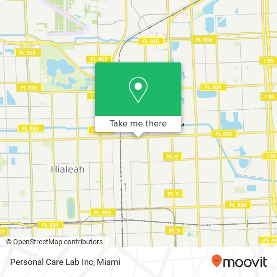 Personal Care Lab Inc map