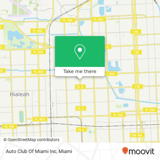 Mapa de Auto Club Of Miami Inc