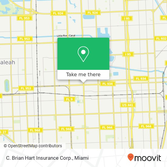 Mapa de C. Brian Hart Insurance Corp.