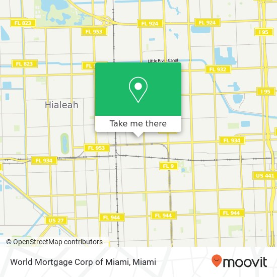 World Mortgage Corp of Miami map