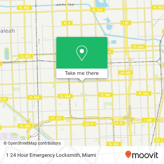 1 24 Hour Emergency Locksmith map