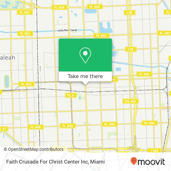 Mapa de Faith Crusade For Christ Center Inc