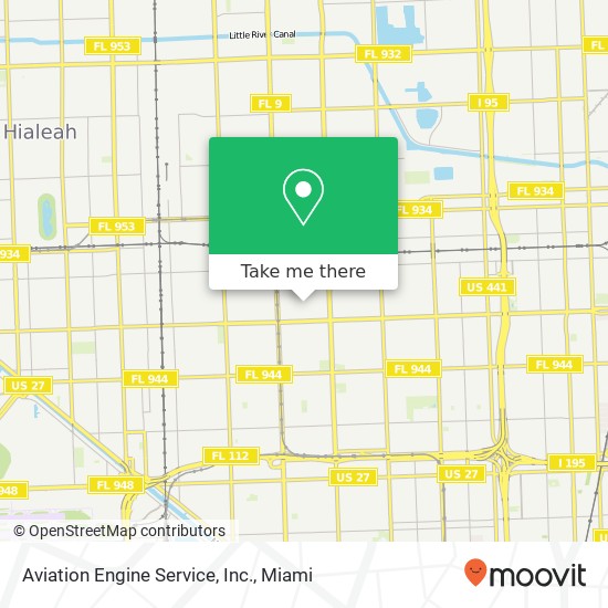 Mapa de Aviation Engine Service, Inc.