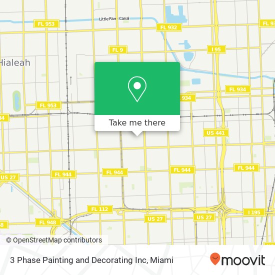 Mapa de 3 Phase Painting and Decorating Inc