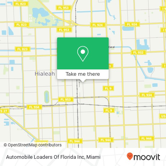 Mapa de Automobile Loaders Of Florida Inc