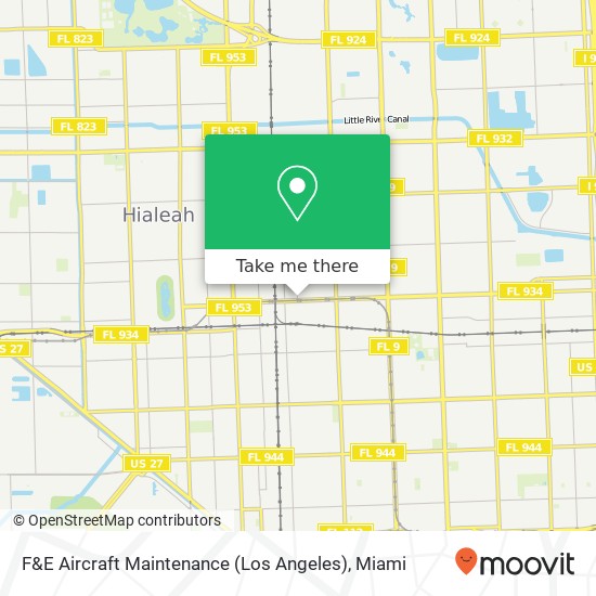 F&E Aircraft Maintenance (Los Angeles) map