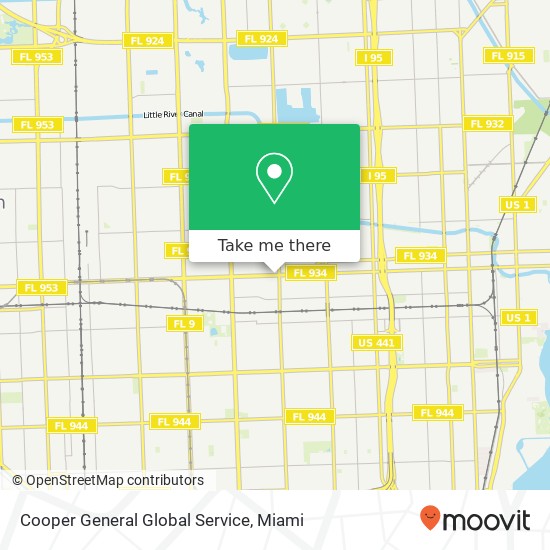 Cooper General Global Service map