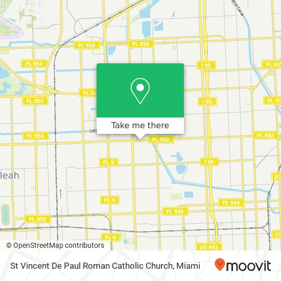 St Vincent De Paul Roman Catholic Church map