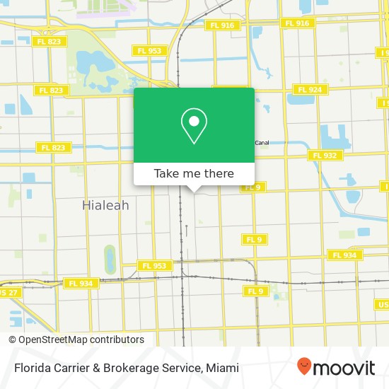 Mapa de Florida Carrier & Brokerage Service