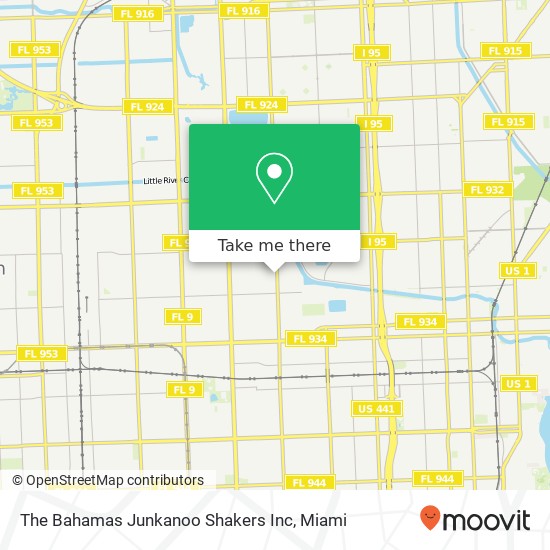 Mapa de The Bahamas Junkanoo Shakers Inc