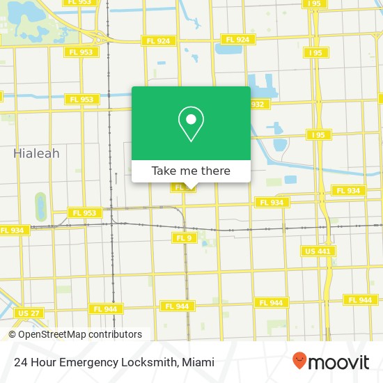 Mapa de 24 Hour Emergency Locksmith