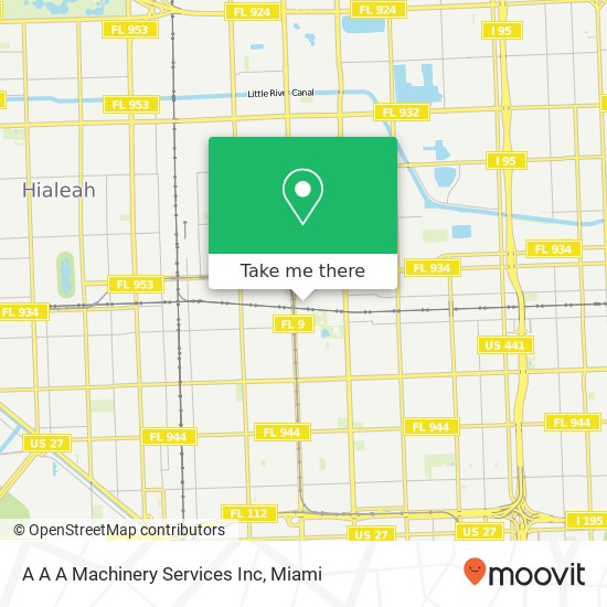 A A A Machinery Services Inc map