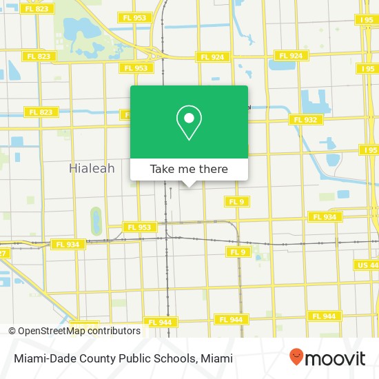 Miami-Dade County Public Schools map