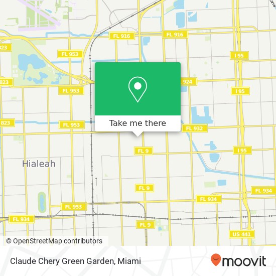 Mapa de Claude Chery Green Garden