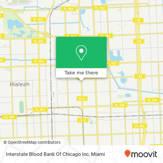 Mapa de Interstate Blood Bank Of Chicago Inc