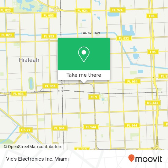 Vic's Electronics Inc map