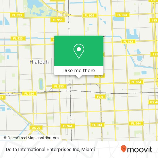 Mapa de Delta International Enterprises Inc