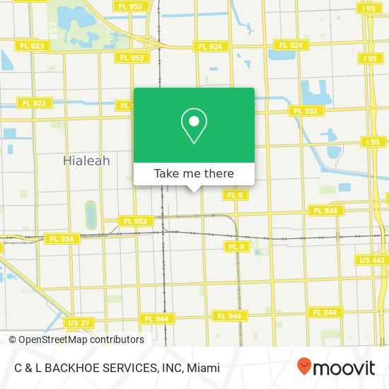 C & L BACKHOE SERVICES, INC map