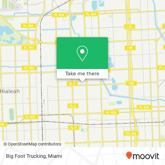 Big Foot Trucking map