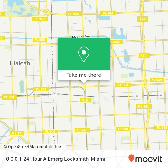 0 0 0 1 24 Hour A Emerg Locksmith map