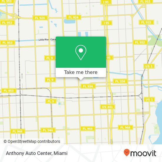 Mapa de Anthony Auto Center