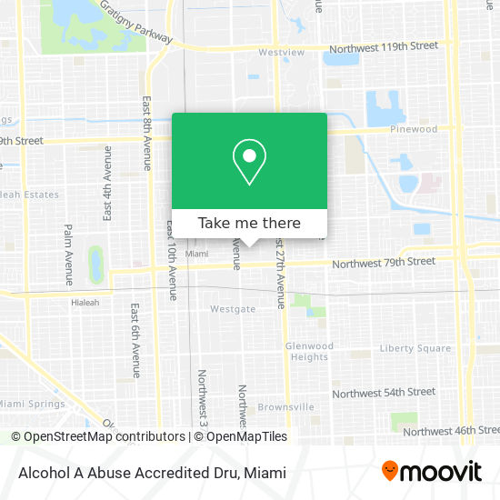 Alcohol A Abuse Accredited Dru map