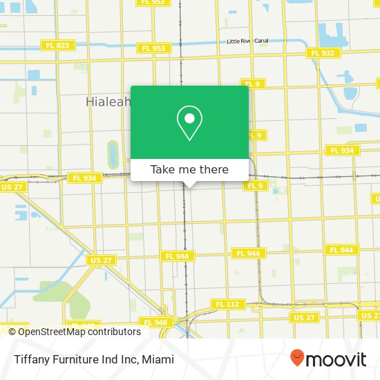 Mapa de Tiffany Furniture Ind Inc