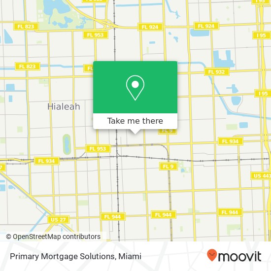 Primary Mortgage Solutions map