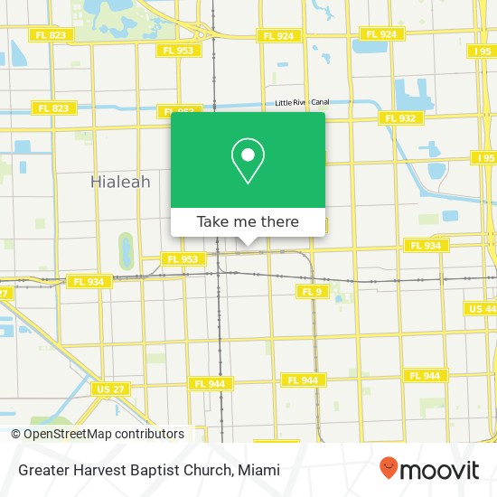 Mapa de Greater Harvest Baptist Church
